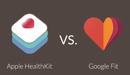 信息图：Google Fit vs HealthKit
